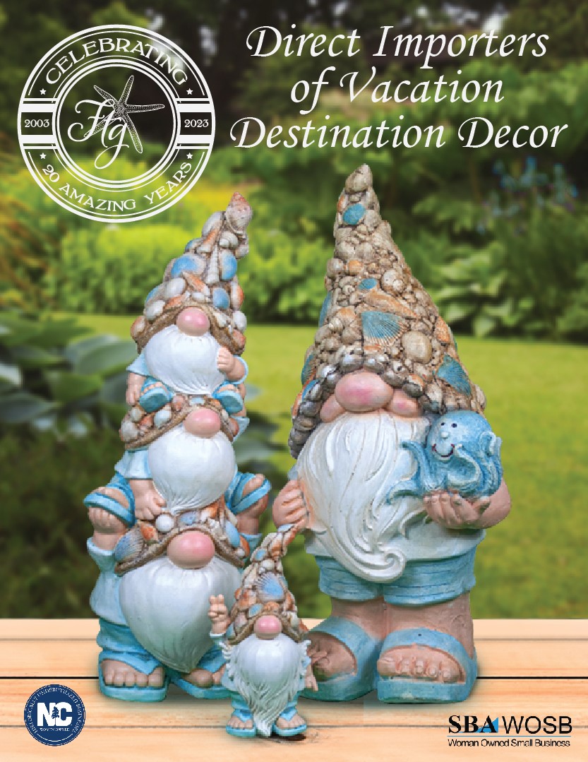 Image of gnomes. Fancy That Gift: Direct Importers of Vacation Destination Decor